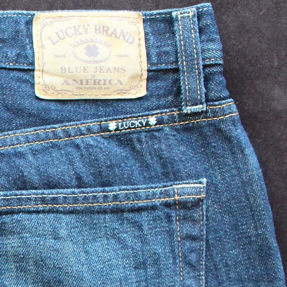 Lucky Brand Relaxed Straight Classic American Style Denim Blue Jeans - Picture 11 of 12